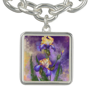 Bracelet BeSnyval Iris Flowers Armband