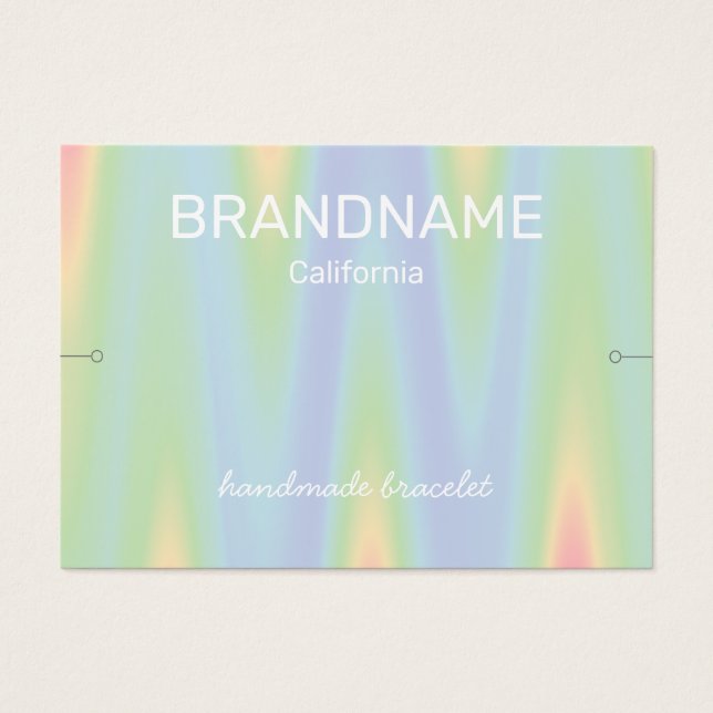 Bracelet Holder Färg Gradient Ombre Chevron Logoty Visitkort (Framsidan)
