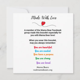 Bracelet-projektkort Julkort