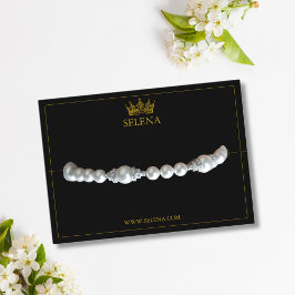 Bracelet Visning Card guld Krona Placeringskort