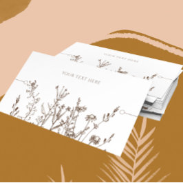 Bracelet Visning Card ・ Jordad Blommigt Visitkort