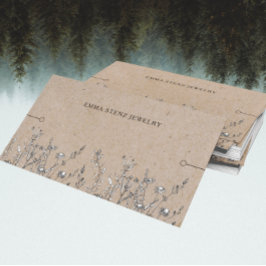 Bracelet Visning Card ・ Rustic Wildblommor Visitkort