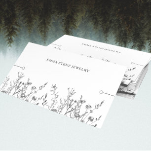 Bracelet Visning Card ・ Rustic Wildblommor Visitkort