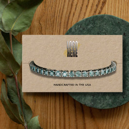 Bracelet Visning Kraft Logotyp Social Media Visitkort