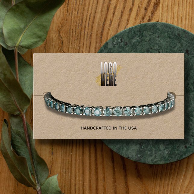 Bracelet Visning Kraft Logotyp Social Media Visitkort (Skapare uppladdad)