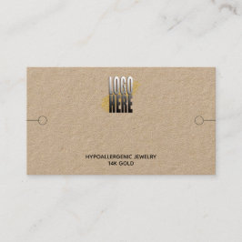 Bracelet Visning med Logotyp Kraft Affärskort Visitkort