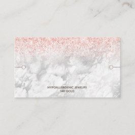 Bracelet Visning Ro Guld Glitter Marble Visitkort