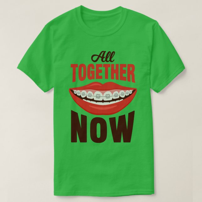 Braces Orthodontist Dentist T Shirt (Design framsida)