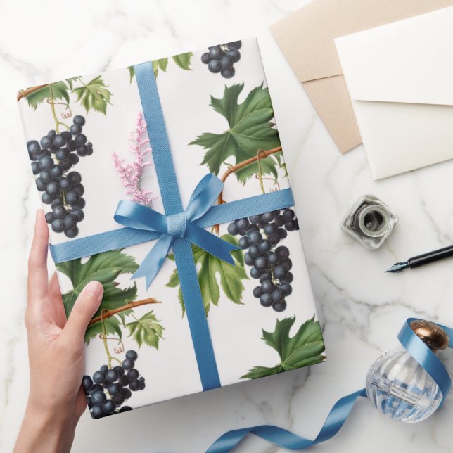 Brachetto-druva av Giorgio Gallesio Wrapping Pappe Presentpapper (Gifting)