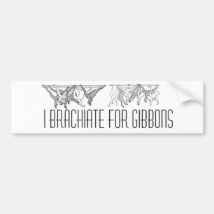 brachiating gibbons, brachiating gibbons (3), I… Bildekal