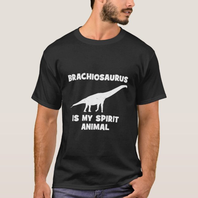 Brachiosaurus är min andliga djurdoft Fossil T Shirt (Framsida)
