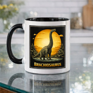 Brachiosaurus Dinosaur Förhistorisk Måne Mugg