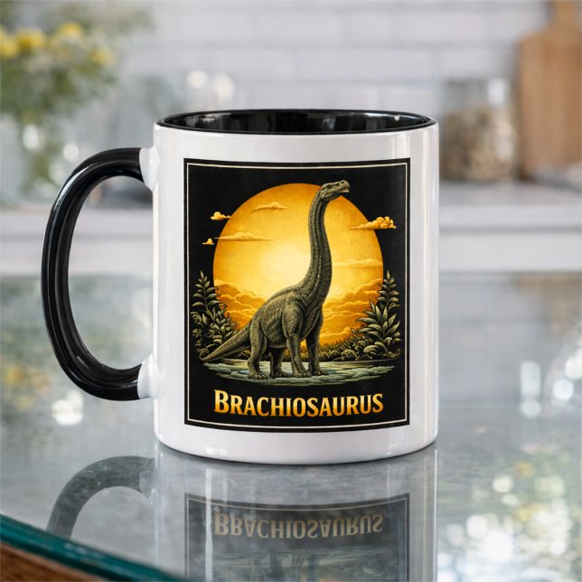 Brachiosaurus Dinosaur Förhistorisk Måne Mugg (Skapare uppladdad)