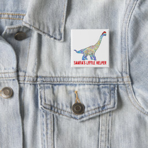 Brachiosaurus Dinosaur Funny Festive ironic Slogan Knapp