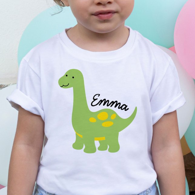 Brachiosaurus Dinosaur Kid Baby Personalize Shirt T Shirt (Skapare uppladdad)