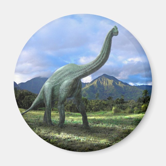 Brachiosaurus Dinosaur Magnet (Framsidan)