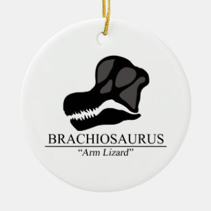 Brachiosaurus Skull Julgransprydnad Keramik