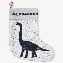 Brachiosaurus Splatter Paint julklapp Liten Julstrumpa