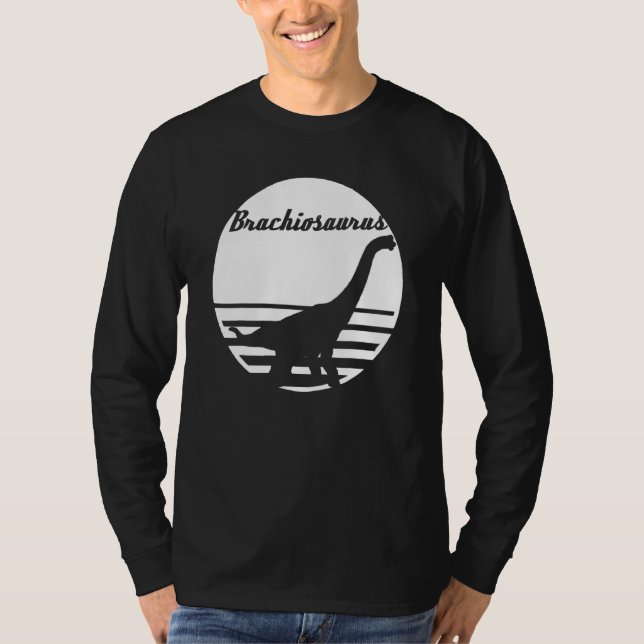 Brachiosaurus Sunset T Shirt (Framsida)