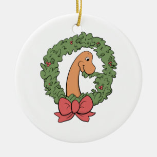 Brachiosauruskranprydnad Julgransprydnad Keramik