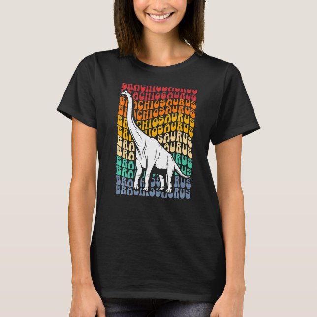 Brachiousaurus Dinosaur Future Paleontolog Dino T Shirt (Framsida)