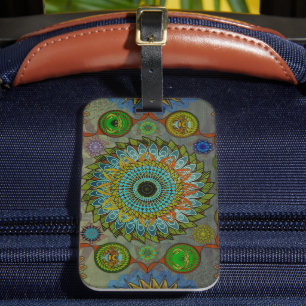 Brachyuras symboliska mandala art i Klo Bagagebricka