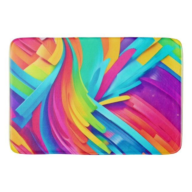 Bräcka former av Abstrakt Badrumsmatta (Framsidan)