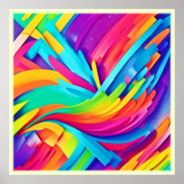 Bräcka former av Abstrakt Poster