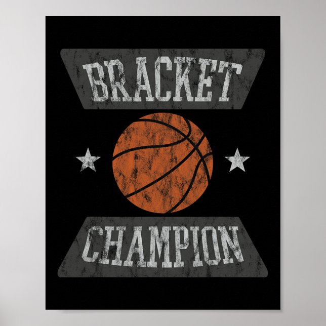 Bracket Champion Sketll Vinnare Spelare Sport  Poster (Framsidan)