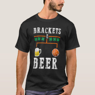 Bracket och Beer March Basketball College Tournam T Shirt
