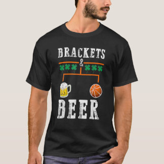 Bracket och Beer March Basketball College Tournam T Shirt