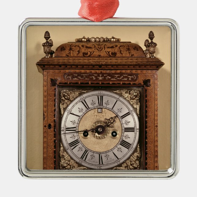 Bracket tar tid på, c.1700 julgransprydnad metall (Framsidan)