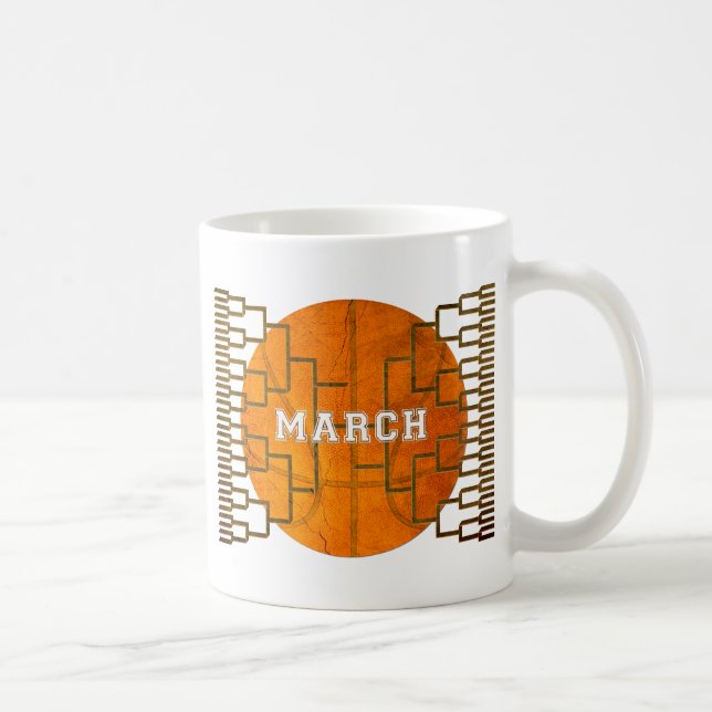 Bracketologi mars Basketball Awesomit Kaffemugg (Höger)