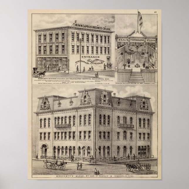 Brackets block, Minnesota Poster (Framsidan)