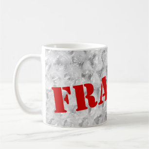 Bräcklig kaffemugg bubblar sjaldesign