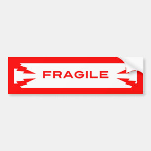 Bräcklig symbolbildekal bildekal