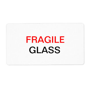 Bräckligt - Glass emballage & flytta Fraktsedel