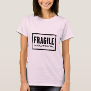 Bräckligt handtag med omsorgdamer tee shirt