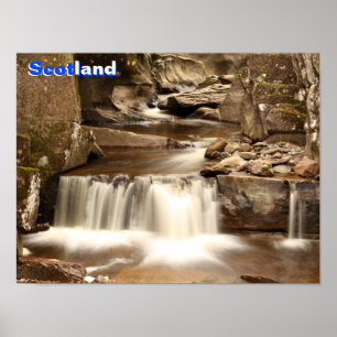 Bracklinn Falls, Perthshire, Skottland Poster