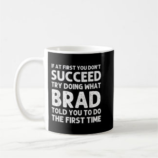 BRAD Gift Namn Personlig Birthday Funny Christm Kaffemugg