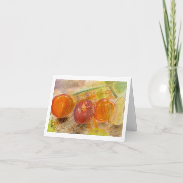 Brad Hines Frukt i Pastel Notecards Kort (Framsida)
