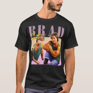 Brad Pitt 90-talet Stil Aesthetic Fläkt Art Design T Shirt