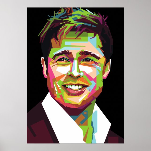 Brad pitt wpap art poster (Framsidan)