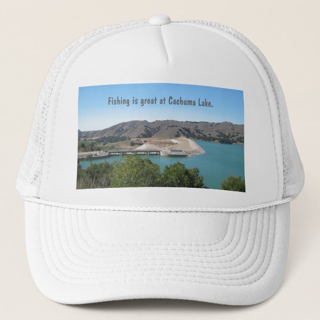 Bradbury fördämning på Cachuma sjön nära Santa Truckerkeps (Framsida)