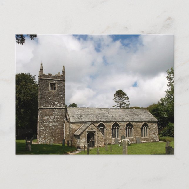 Braddock Church Cornwall England Vykort (Framsida)