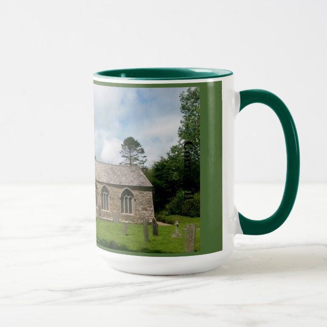 Braddock kyrkliga Cornwall England Mugg (Höger)
