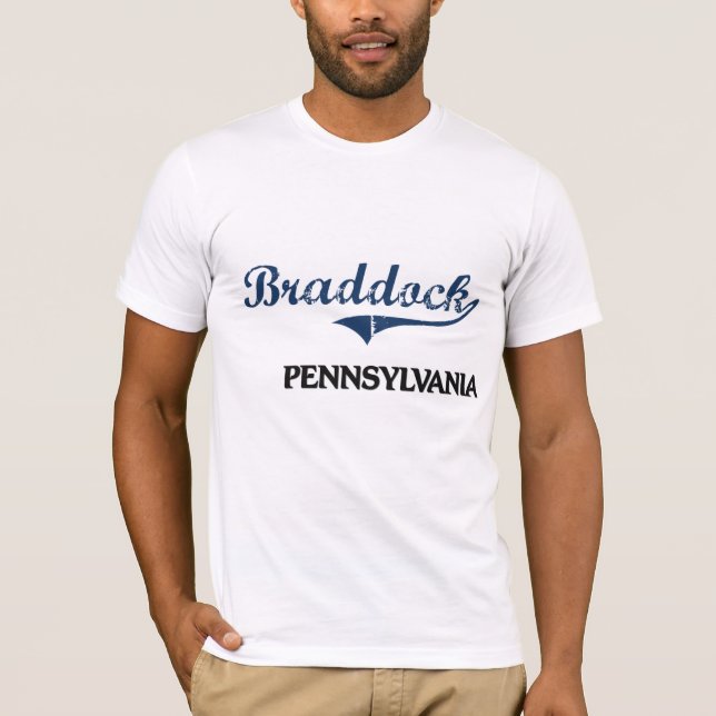 Braddock Pennsylvania stadsklassiker T-shirt (Framsida)