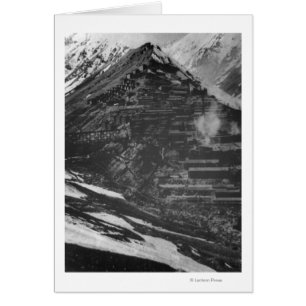 Braden Copper Mines in Chili Hälsningskort