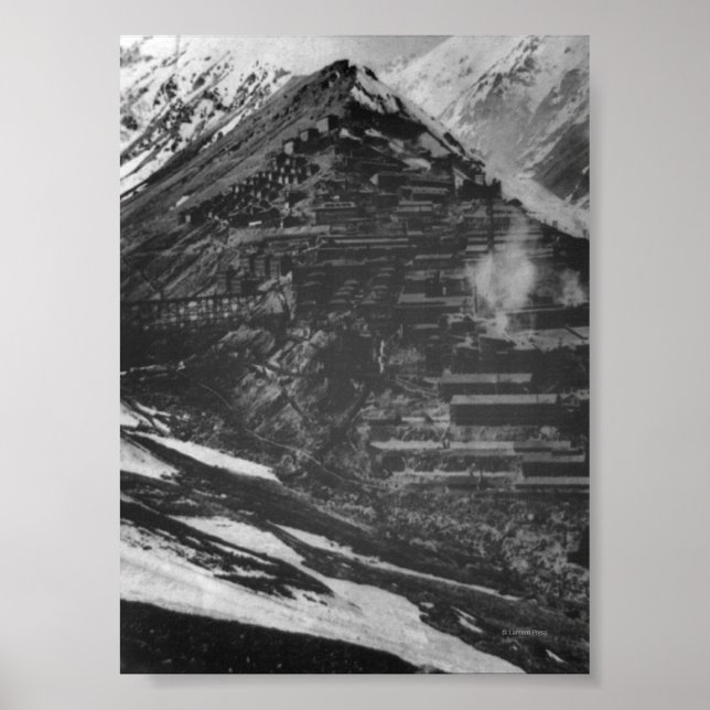 Braden Copper Mines in Chili Poster (Framsidan)