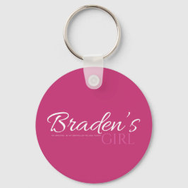 Bradens Girl Keychain Nyckelring